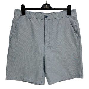 Pebble Beach Performance Men’s Striped Golf Shorts blue size 36